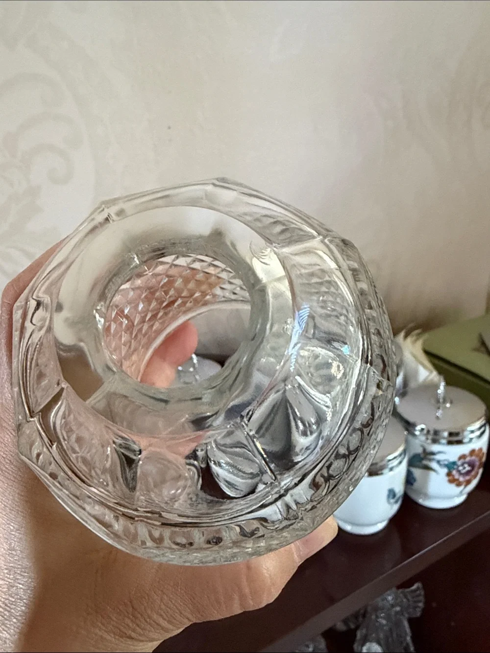 Vintage Viking glass fairy lamp - Picture 3 of 8